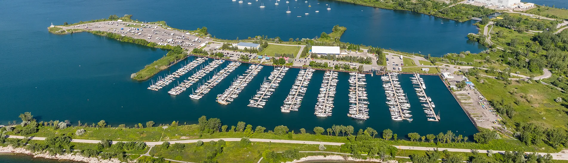 Aerial photo of the Outer Harbour Marina